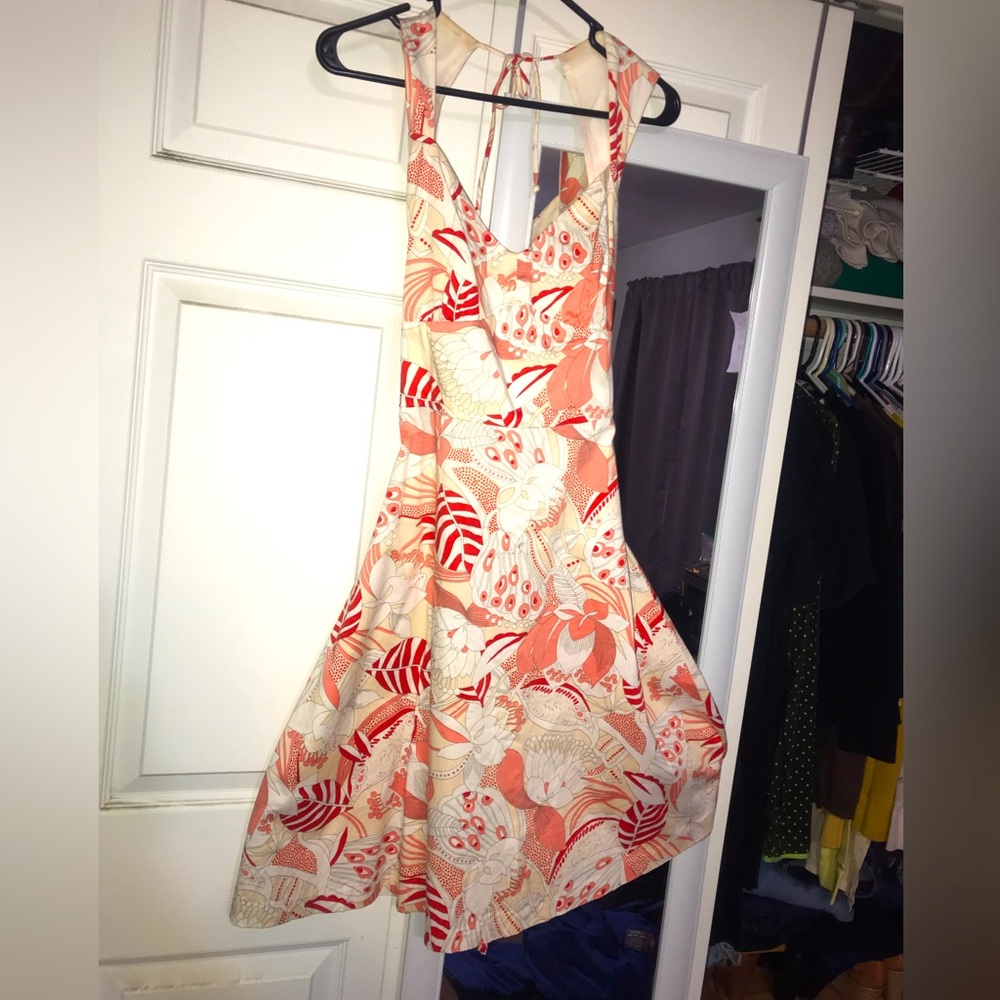 Retro Hawaiian Print Vintage style floral dress
